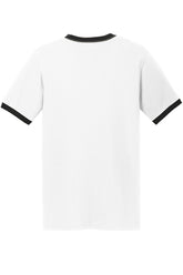 Port & Company® Core Cotton Ringer Tee - White/Black